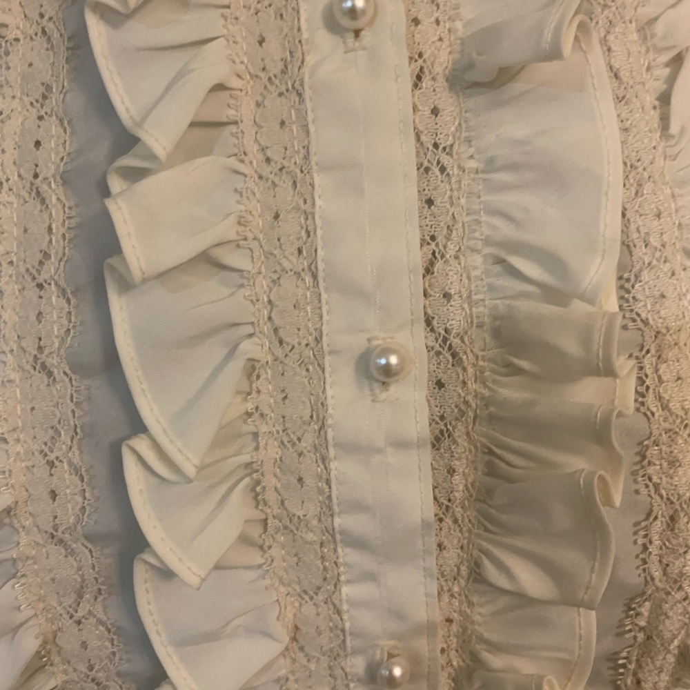 Laura Mae vintage blouse button down top - Picture 5 of 8